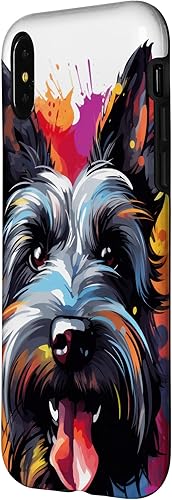 Miniatura 8 de iPhone 13 Pro Max Scottish Terrier Retrato  Estuche de ilustraciones en color retrato