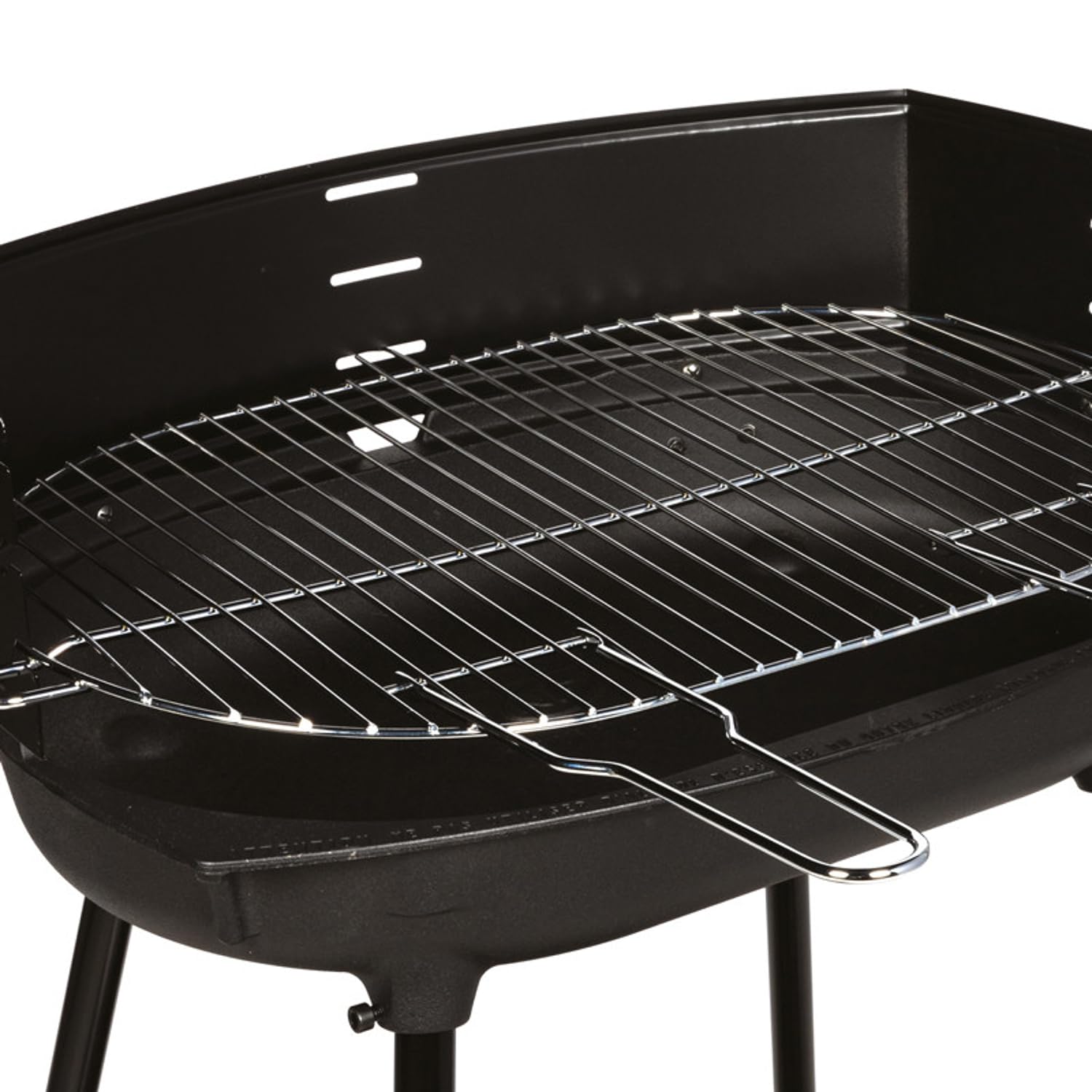 Barbecue à charbon de bois SOMAGIC BASILIC - Cuve en fonte - Grille en acier chromé - Pour 10 convives - Dimensions grille: 50,5 x 33 cm - Fabriqué en France