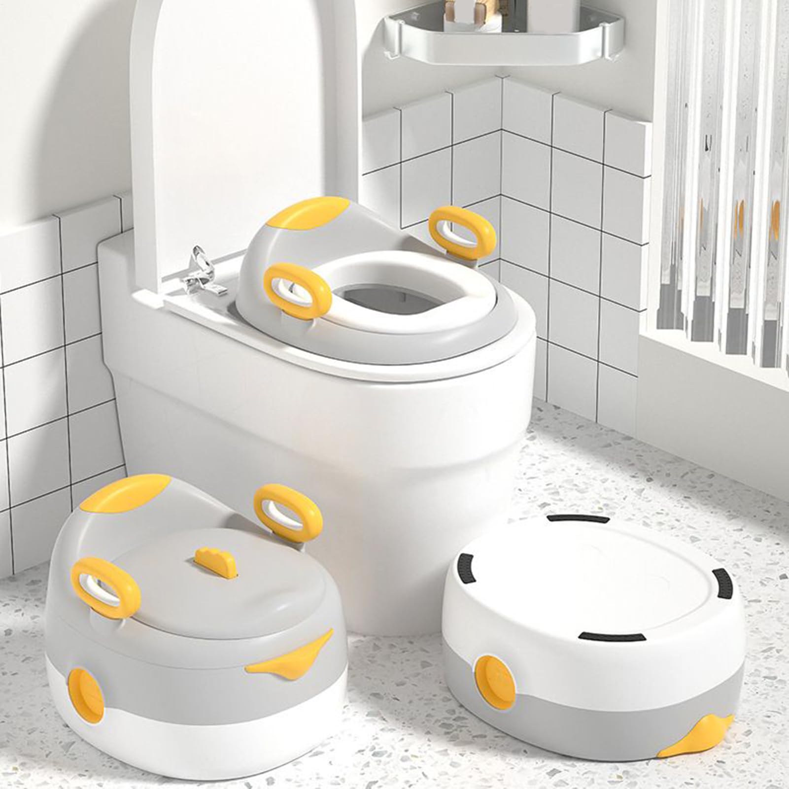 Orinal Para Niños Aprendizaje Aseo Asiento de Orinal para Entrenamiento | Con Cojín Y Micrófono Para Niños Y Niñas De 1 A 6 Años Para En Casa Y Viaje