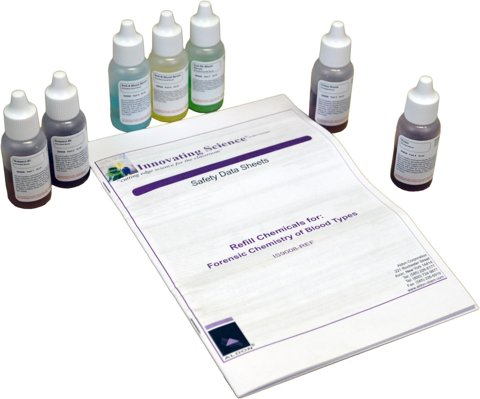 Innovating Science Refill Pack for Forensic Chemistry of Blood Types Kit IS9008
