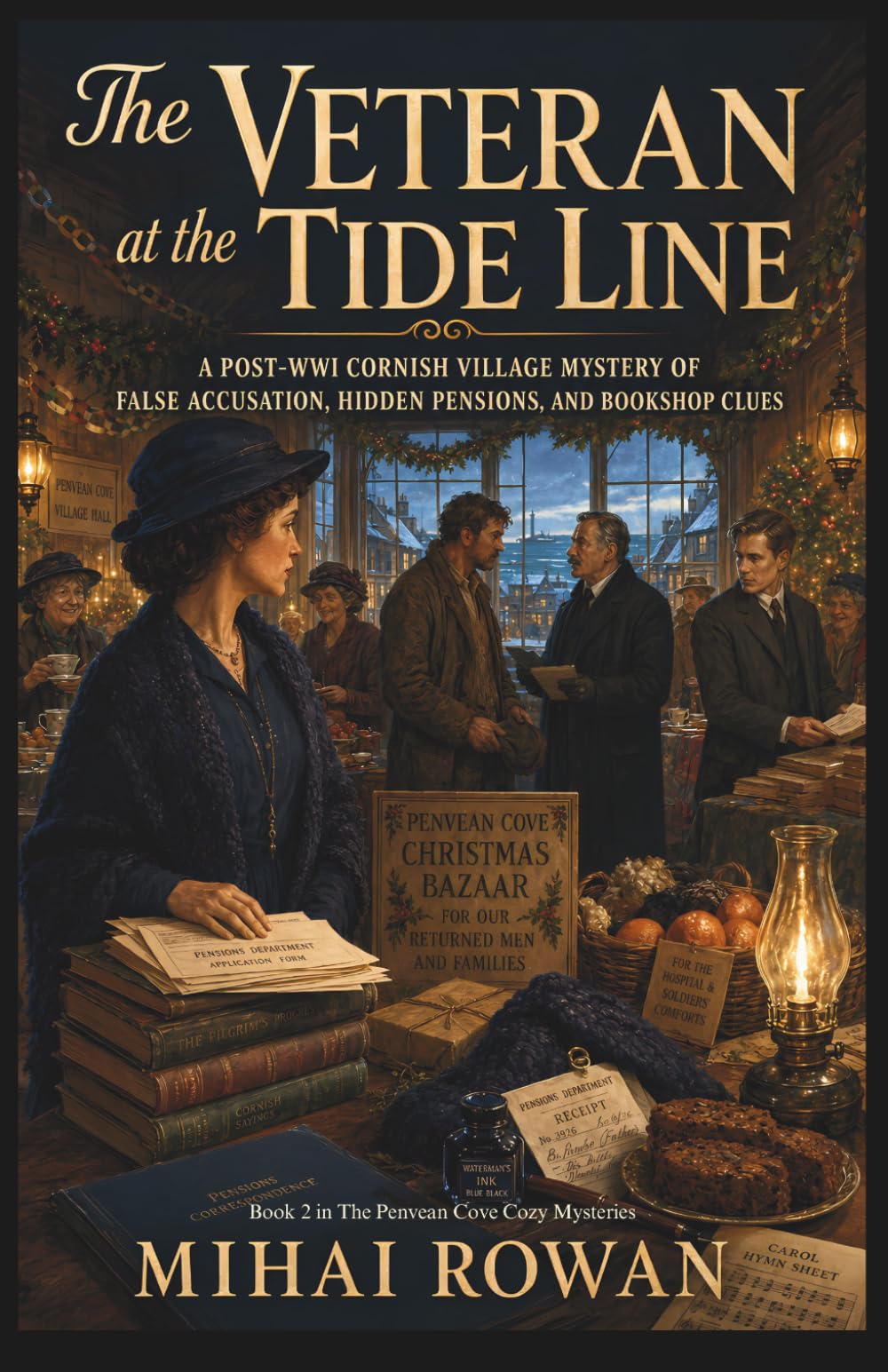The Veteran at the Tide Line: A Post-WWI Cornish Village Mystery of False Accusation, Hidden Pensions, and Bookshop Clues