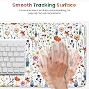 ZORBES Large Mouse Pad, Desk Mat Anti-Slip Wildflower Design 31.5 x 11.8 gallery image