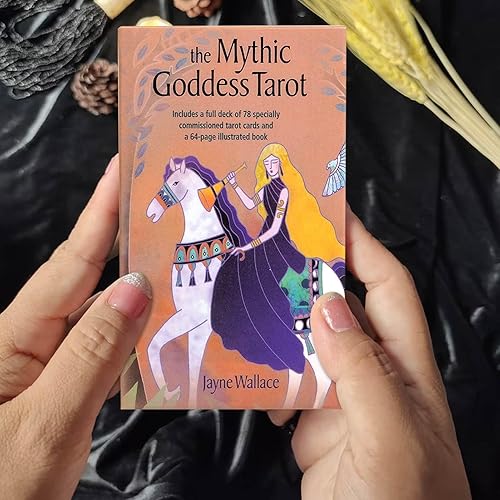 Miniatura 9 de 78 cartas de tarot TAPO, con cubierta mágica de medianoche, cubierta de oráculo espiritual, cubierta de oráculo de diosa mítica, cubierta de reino