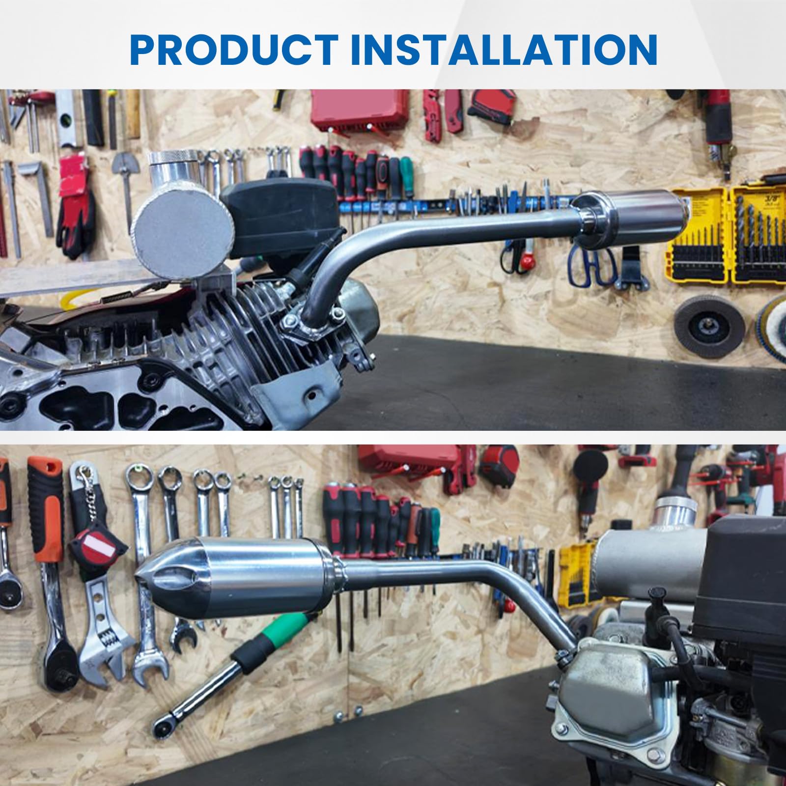 coleman mini bike ct200u exhaust 3 Stage Header Pipe for BT200X Bike,for GX  supermotorparts designed in USA Exhaust Pipe for Coleman CT200U