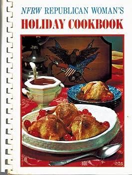 Spiral-bound NFRW Republican Woman's Holiday Cookbook Book