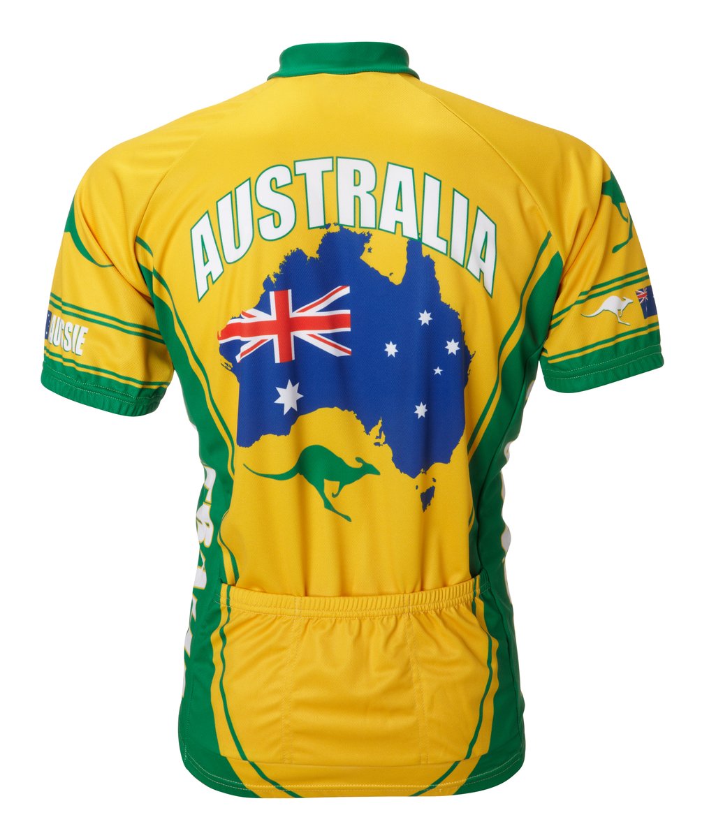Australia Cycling Jersey by World Jerseys Men's Large Short Sleeve