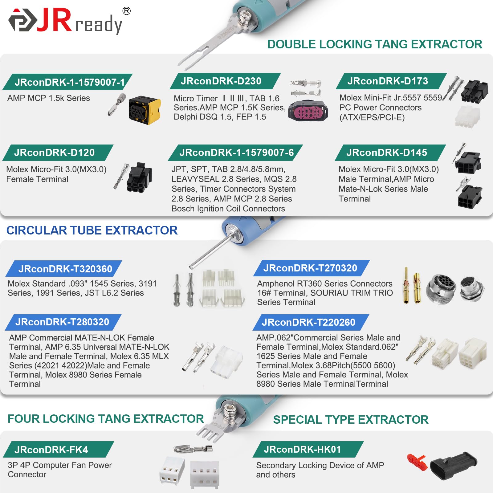JRready Herramientas de extracción JRconDRK00A20-03