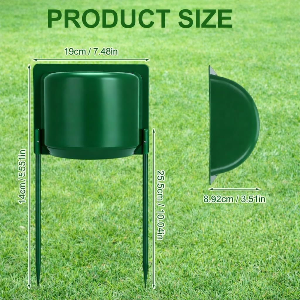 4 Pack Green Sprinkler Splash Guard – Adjustable Lawn & Garden Irrigation Shield, Protects Sprinkler Heads, Prevents Overspray for Yards, Parks, and Gardens