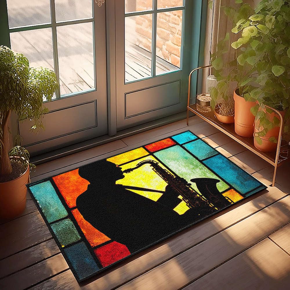 Tapis de bienvenue extérieur amusant pour résoudre le manque de couleur de l'entrée