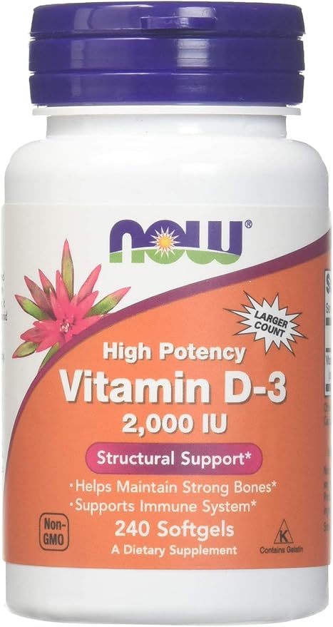 Now Sports Vitamin D-3 2000 IU 240 Cápsulas Blandas miniatura 4