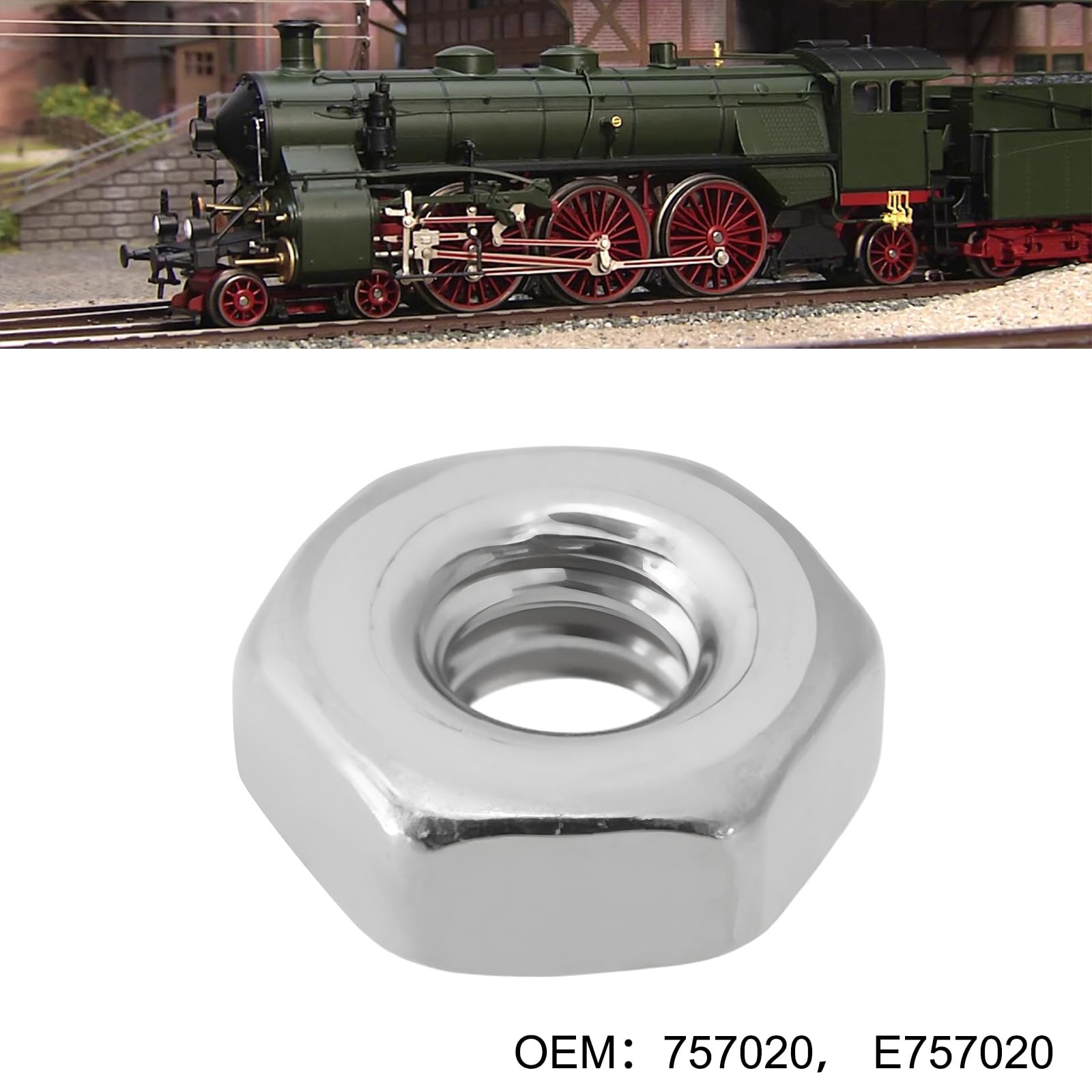 Briny River 50pcs M2 Nuts Replace 757020 Compatible with Märklin H0 1:87 Locomotive Model - Image 2