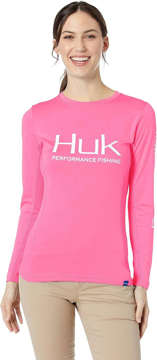 HUK Women's Icon X Long Sleeve Fishing Shirt with Sun Protection