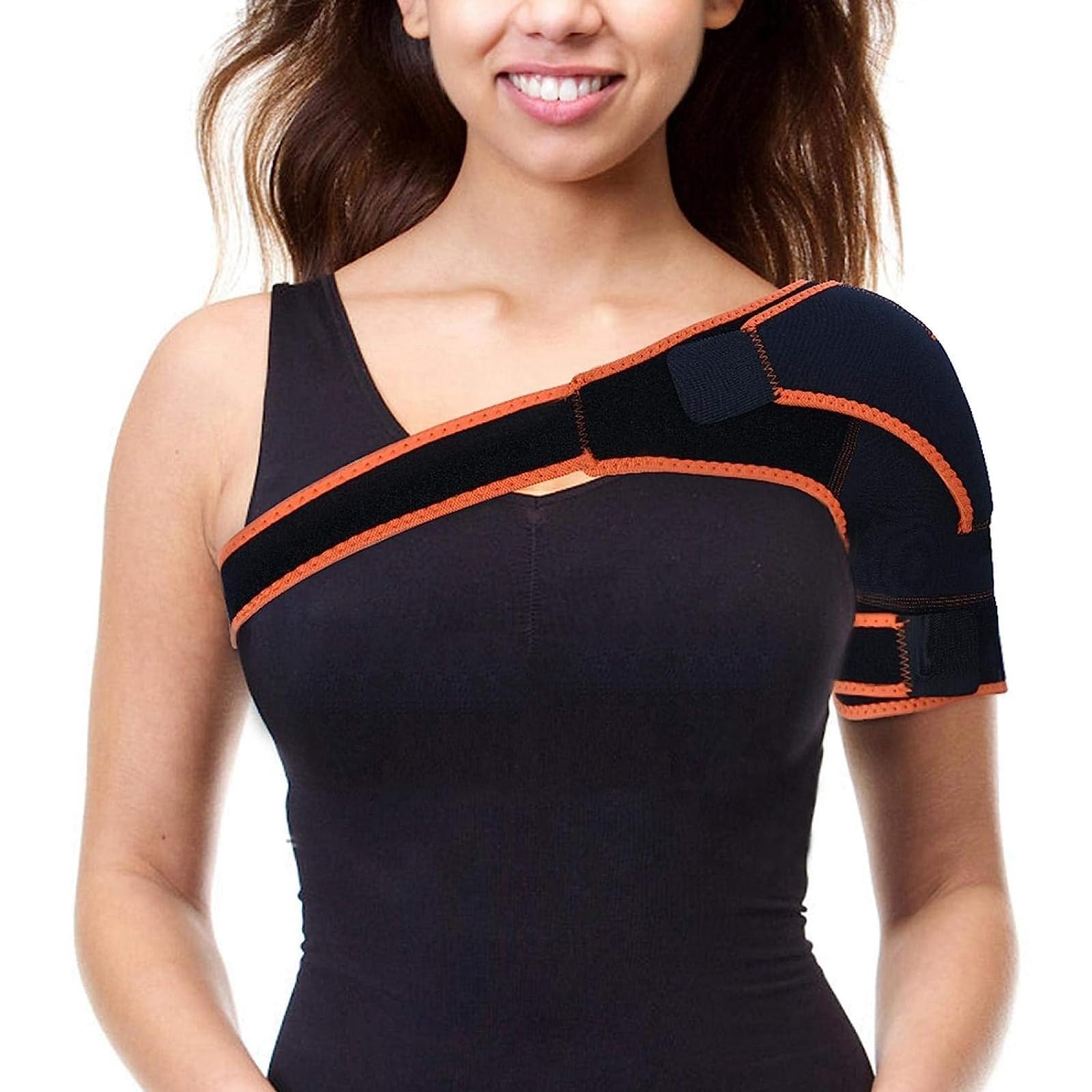Supporto per La Spalla Regolabile, Involucro di Compressione della Spalla, Tutore per La Spalla, Design Ergonomico E Tessuto Leggero Traspirante, Resistente E Fitness, per Lussazione