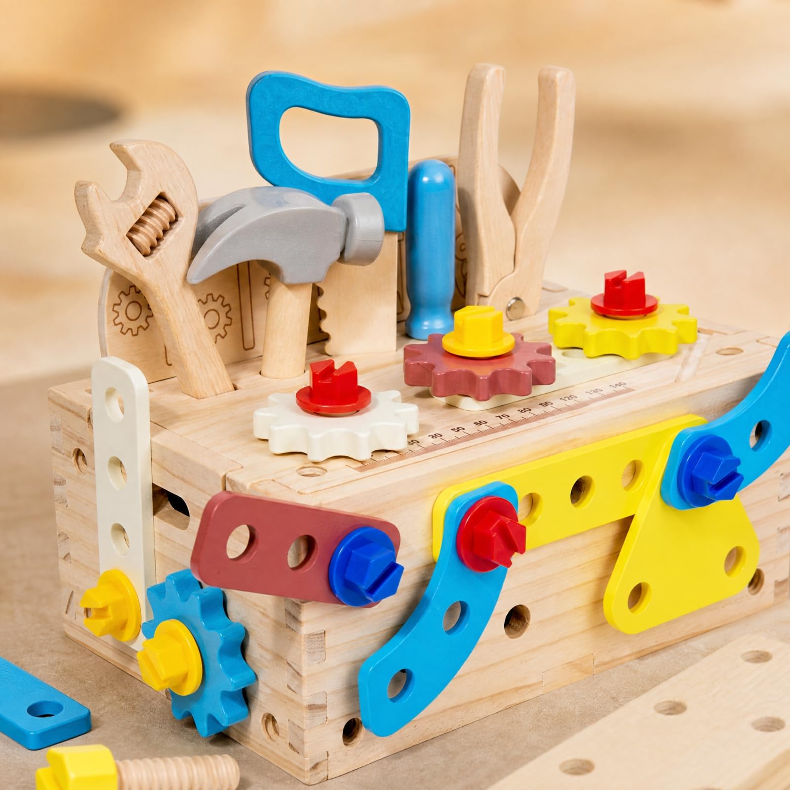 Milageto Cassetta Attrezzi Bambini Didattico | educativo, Cassetta degli Attrezzi con Maniglia, Educativo, Giocattoli, per Asilo