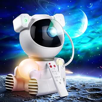 Proyector De Galaxias Con Forma De Astronauta – Crea Cielos Estrellados Y Nebulosas En Tu Habitación