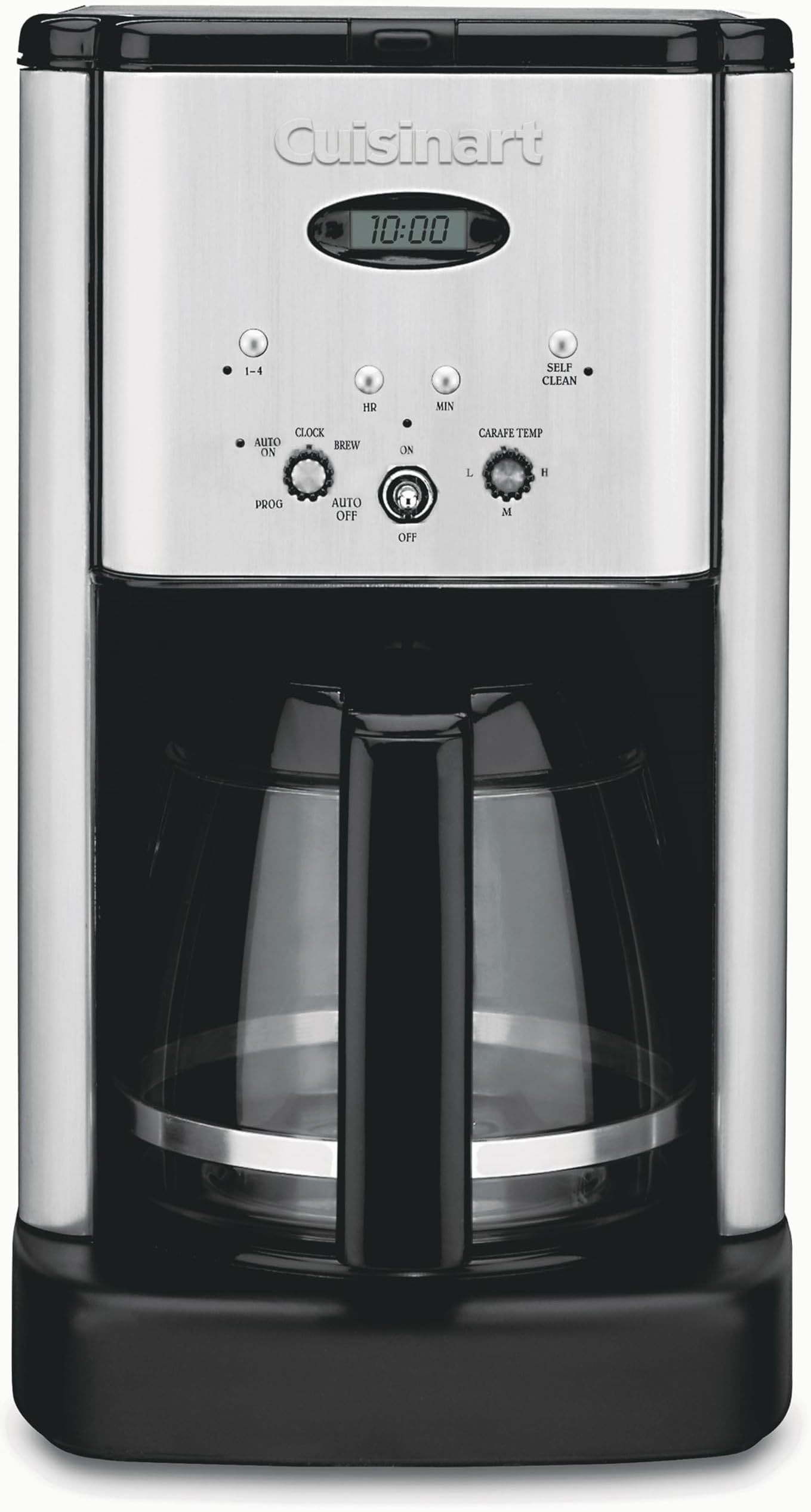 DCC-1200P1 Brew Central 12-Cup Programmable Coffeemaker Coffee Maker, Carafe, Brushed Chrome