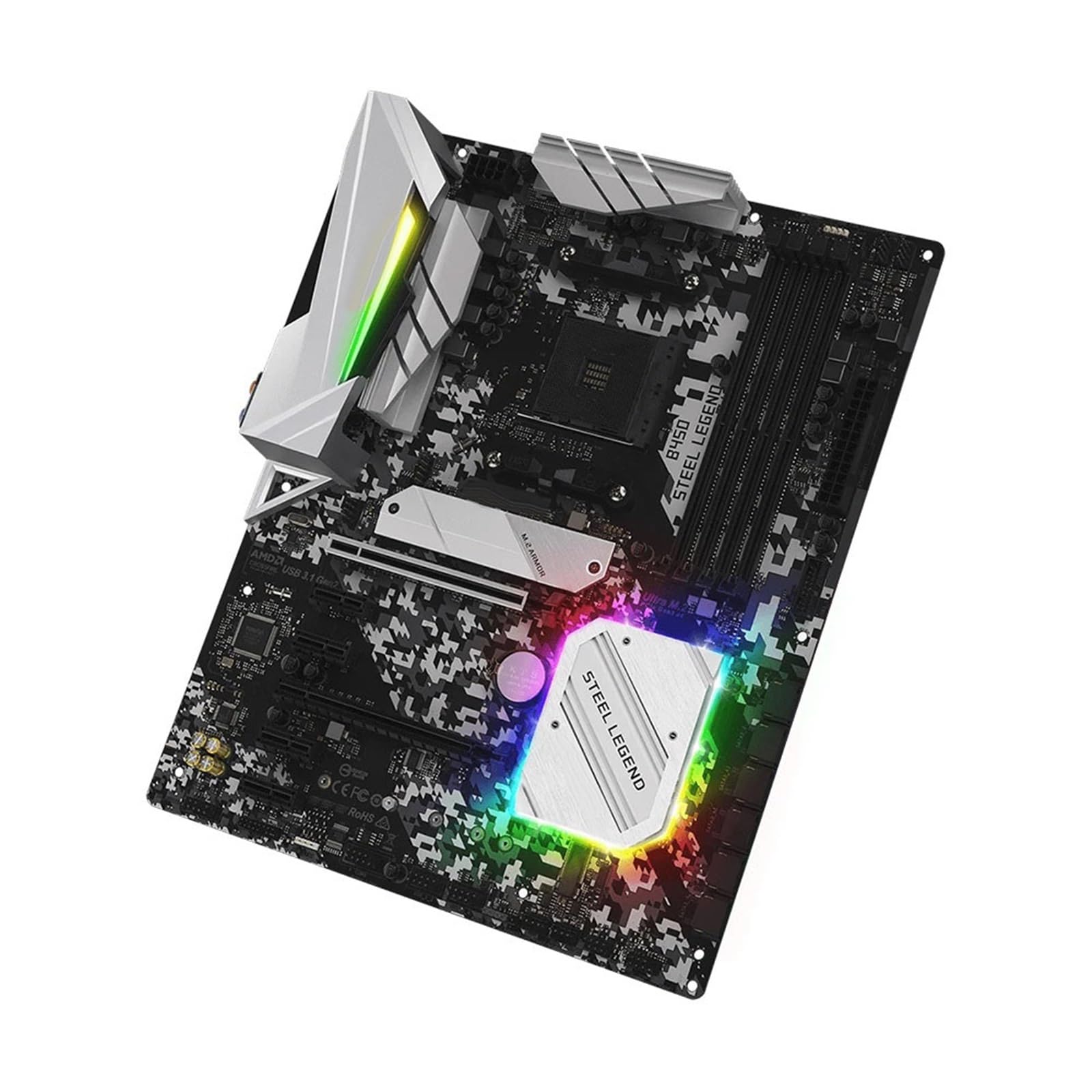 Placa Madre Fit For ASRock B450 Steel Legend