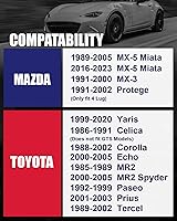 Vista 3 de Espaciadores de rueda centrados en el cubo de 1 pulgada 4x100mm para MX-5 Miata 1989-2005 2016-2025, espaciador de rueda forjado 4x100 de 4