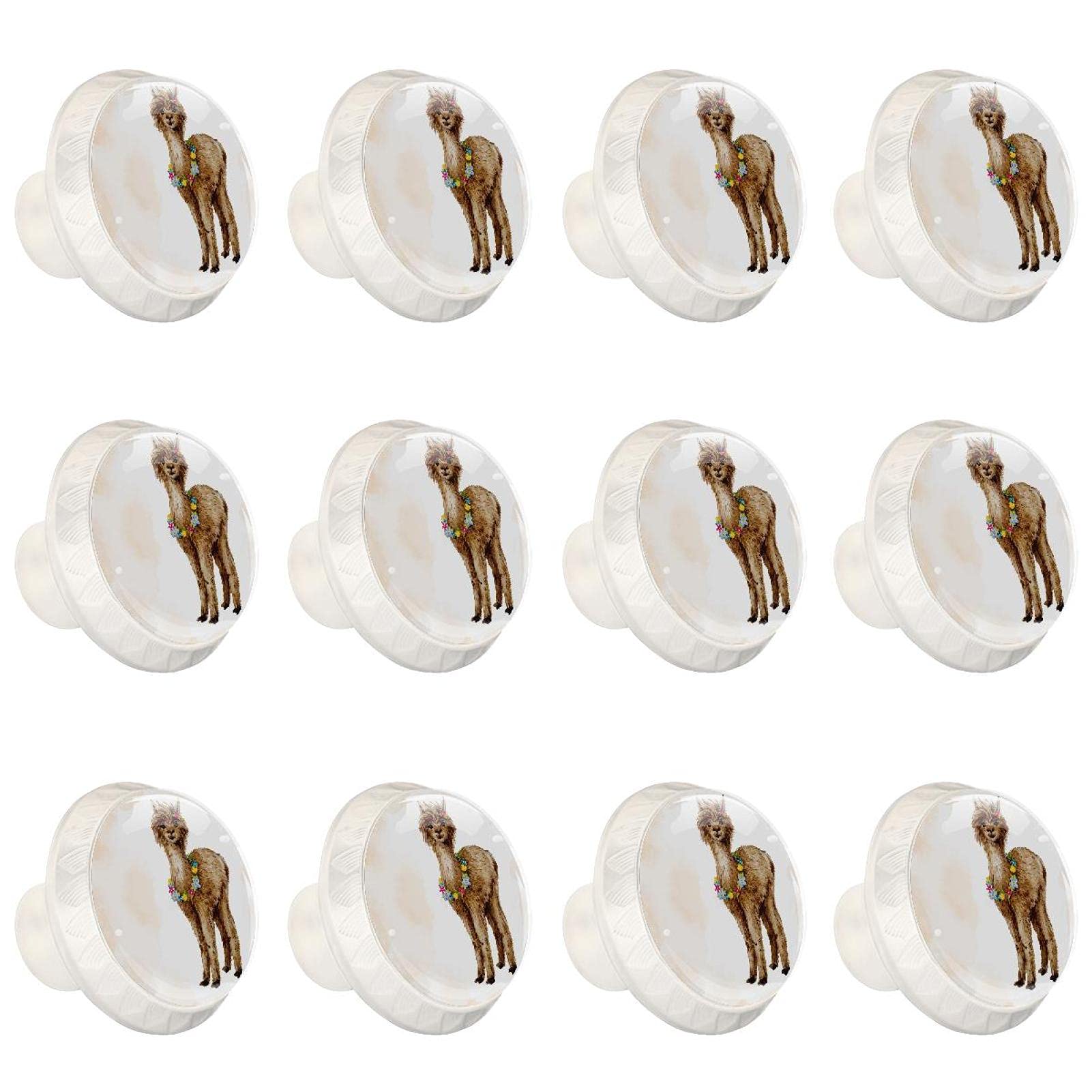 Boutons d'armoires de cuisine au design artistique d'alpaga pour meuble haut de gamme