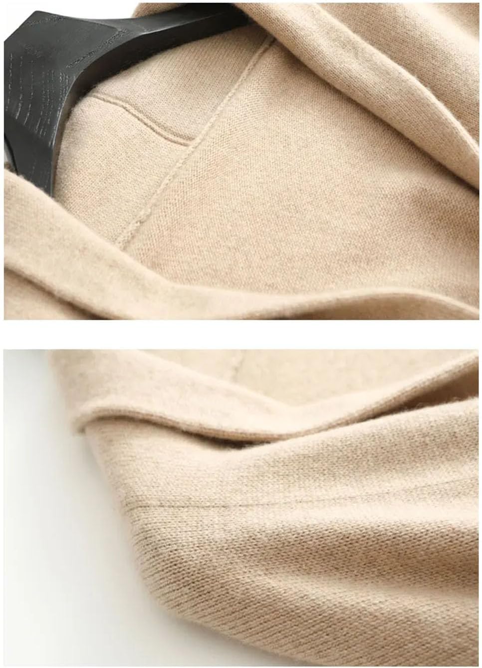 Men's 100% Cashmere Cardigan Sweaters Double Breasted Shawl Collar Knit Tops Business Casual Gentleman Coat