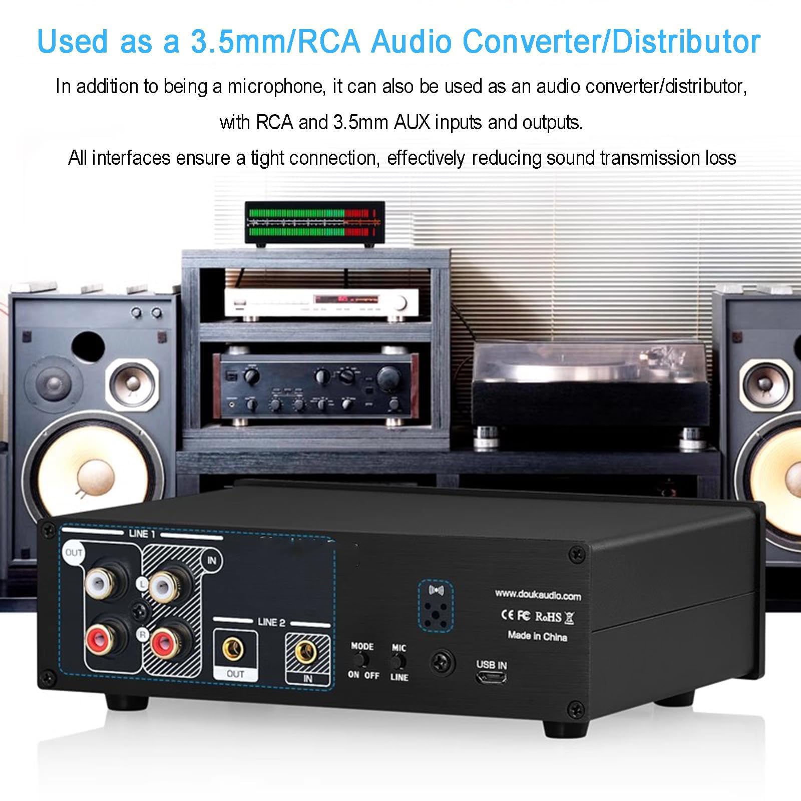 Analizzatore Di Spettro Audio A Led, Fonometro A Doppio Canale Con Display Stereo A 112 Bit, 8 Effetti Di Visualizzazione, Modalità Di Visualizzazione Ppm/vu, Utilizzabile