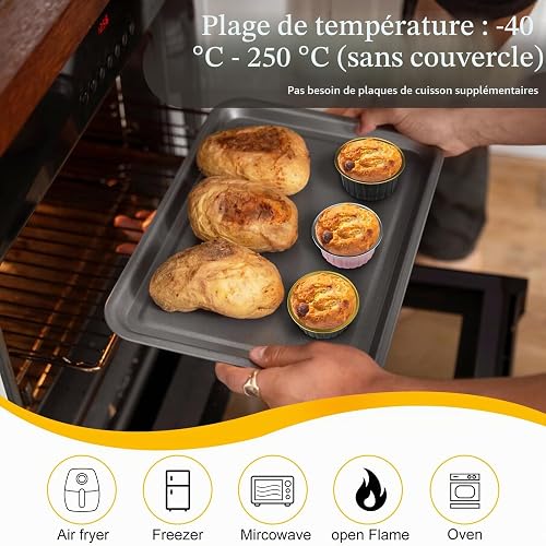 Jogoico Mini Loaf Cake Cases 60PCS Mini Loaf Tins with Lids Spoons 150ml - 3