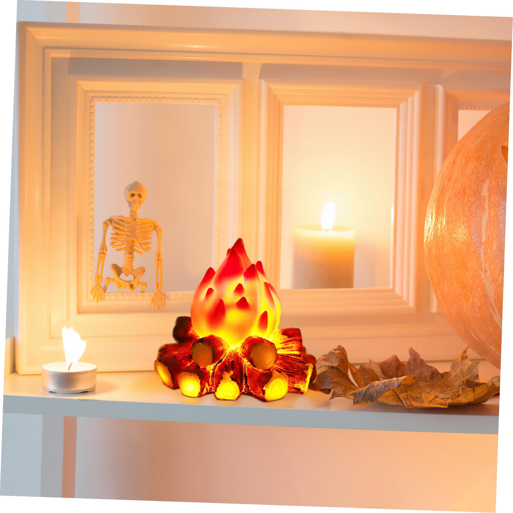 Amazon.co.jp : OFFSCH 炎エフェクトライト 模擬炎ランプ 室内装飾用