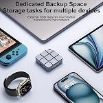 MAIWO portatif SSD 2TB Drive externe de l'État solide, USB 3.2 GEN 2 Type-C Jusqu'à 1050MB/s, Mini NVMe SSD avec 4K ProRes Vidéos pour iPhone Android iPad MacBook, Aluminium (gris)