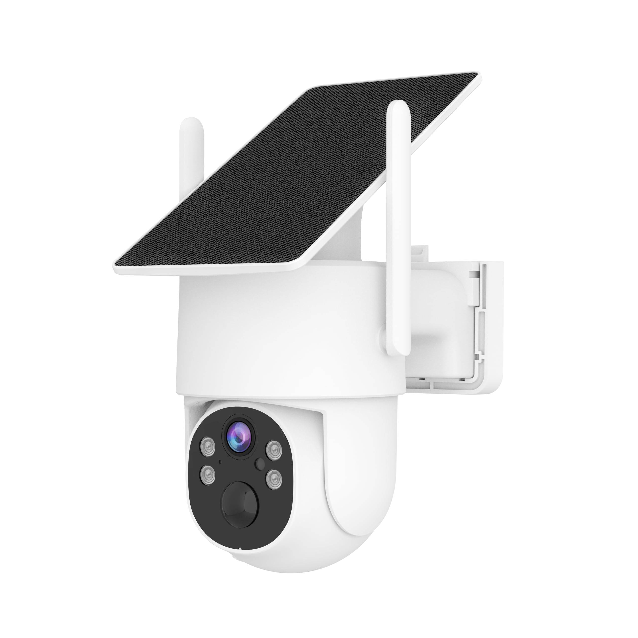 4G LTE Cellular Security Camera Wireless Outdoor, No WiFi Needed, with SIM Card and One Year Unlimited Data Plan, Solar Powered, 360° Live View, 2K Color Night Vision, Motion Detection