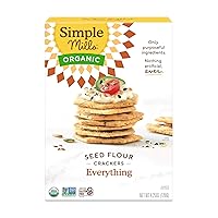 Vista 13 de Simple Mills - Galletas de semillas orgánicas, ajo y hierbas de olor, sin gluten, con semillas de lino, semillas de girasol, sin maíz, aperitivos