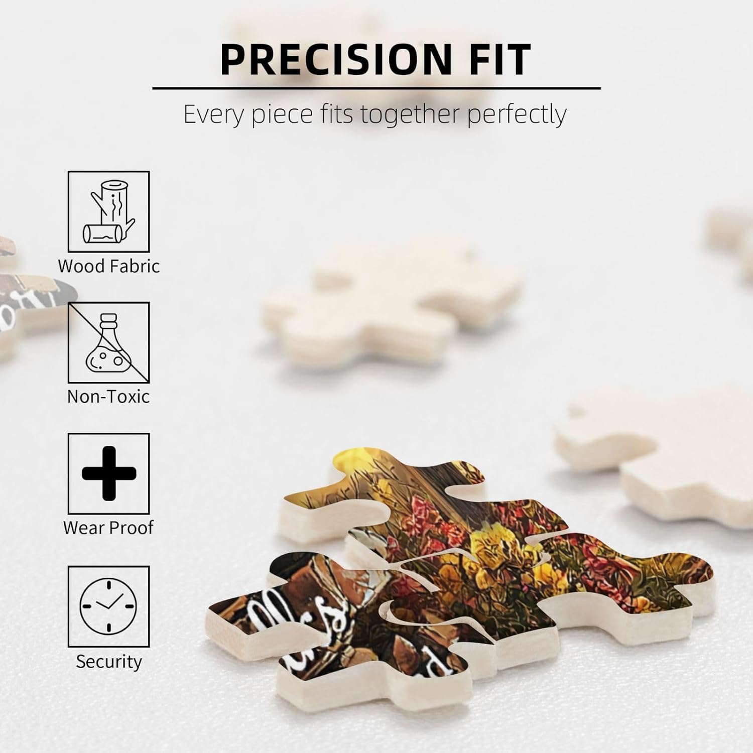 Christian Jigsaw Puzzles for Adults 1000 Pieces Bible Verses Wooden Jigsaw Puzzle Jesus Cross Religious Scripture Puzzle for Family Friends Home Decor Christian Gifts
