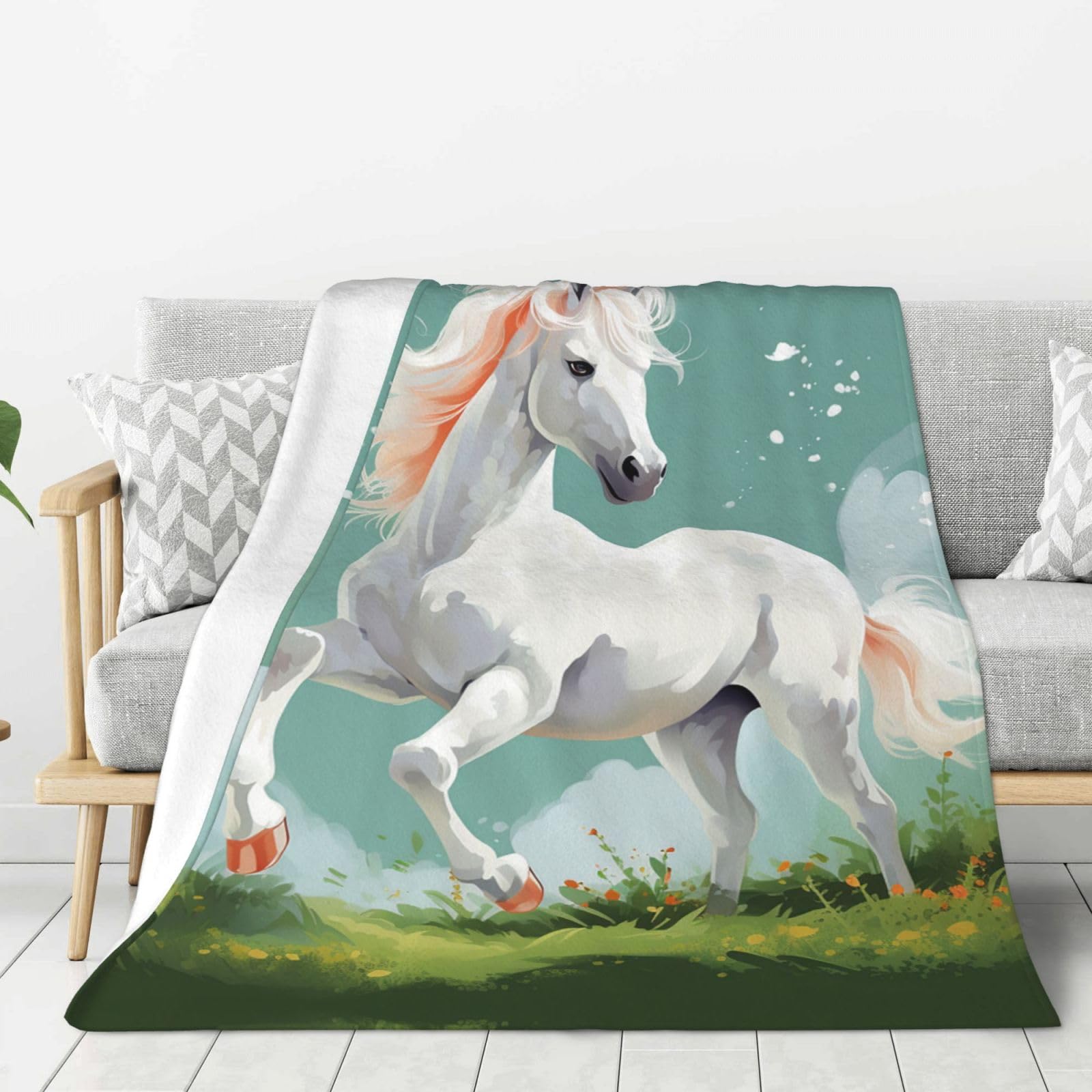 Couverture en flanelle haut de gamme, jeté de lit doux et léger
