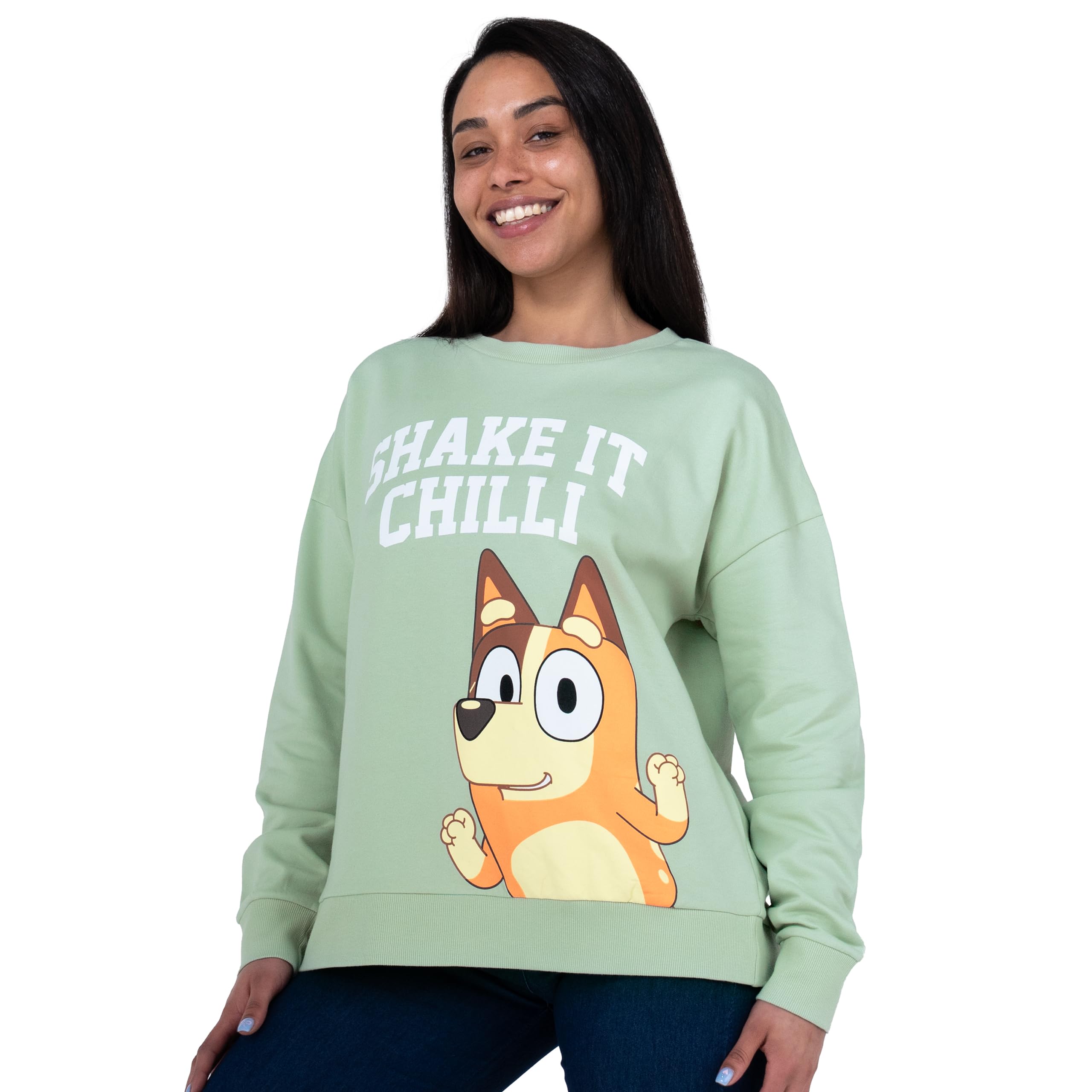 Bluey Bluza, Damska Bluza Chilli, Bawełniana Bluza Dla Kobiet, Długi Rękaw