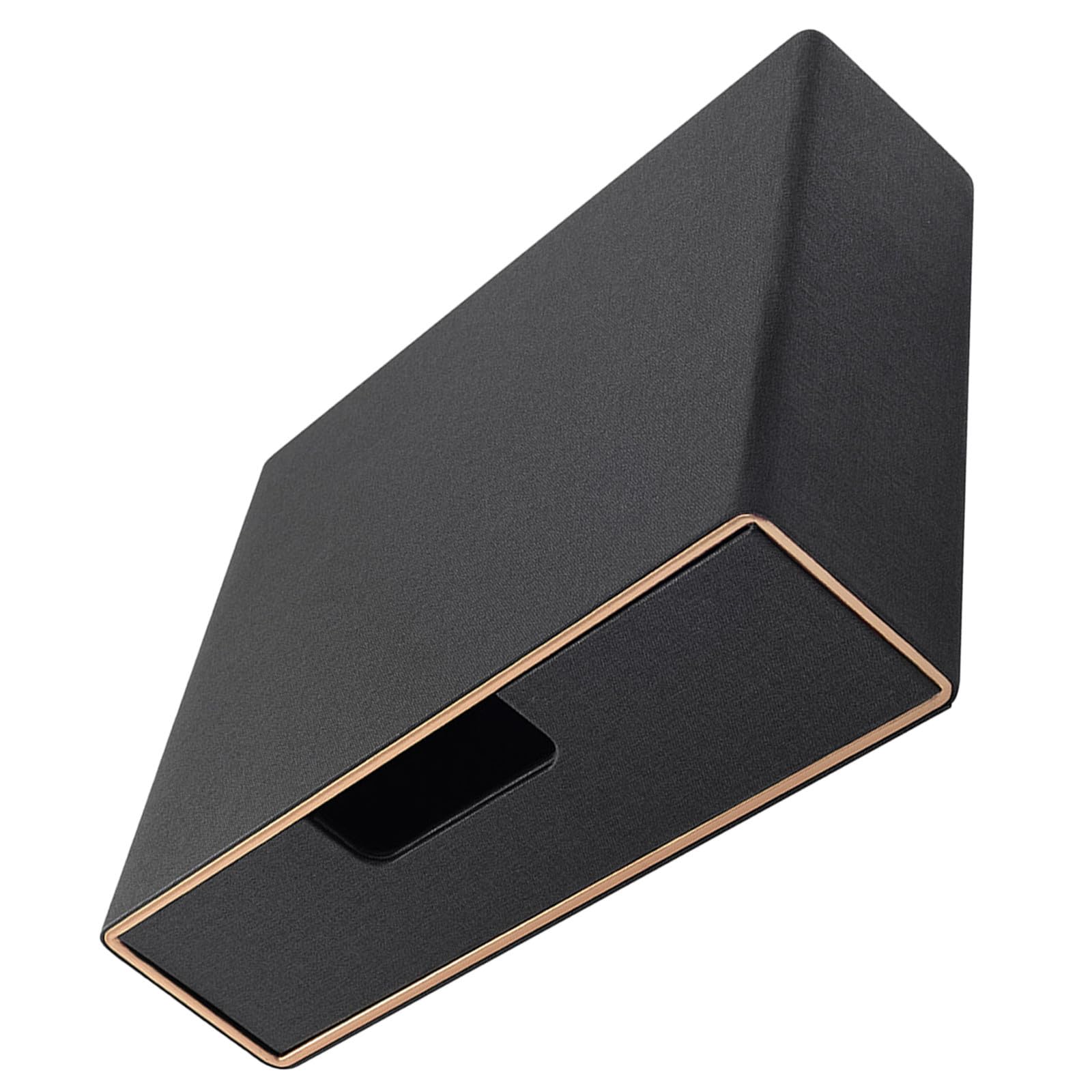 NUOBESTY Schreibtisch Organizer mit Schublade aus Pu Leder und Mdf Schwarz für Mühelose Organisation Am Heimarbeitsplatz oder Küchentisch Formbeständig und Praktisch
