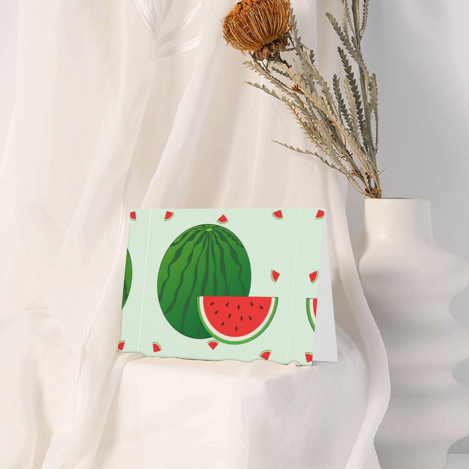 Kit Inviti Compleanno Tropicale Anguria – 10 Biglietti Da Grattare, Buste, Adesivi, Fai Da Te Per Bambini