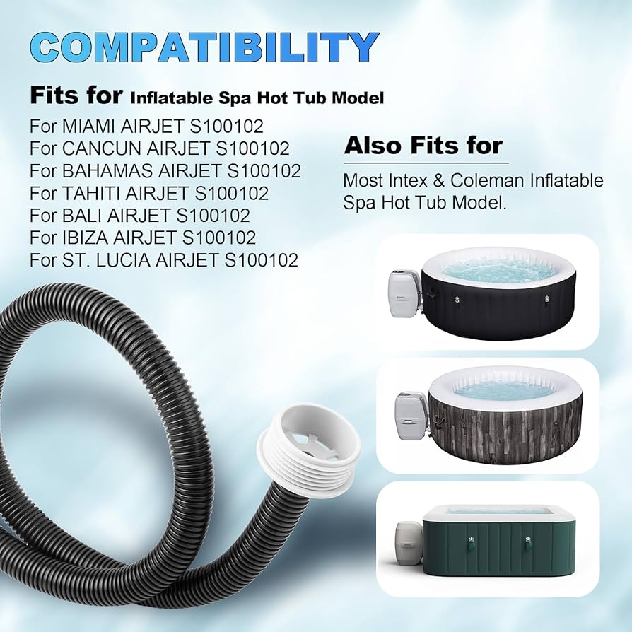 SaluSpa Lay Z Spa Hot Tub Air Inflate Inflation Hose Pipe Tube P6931 Bestway For