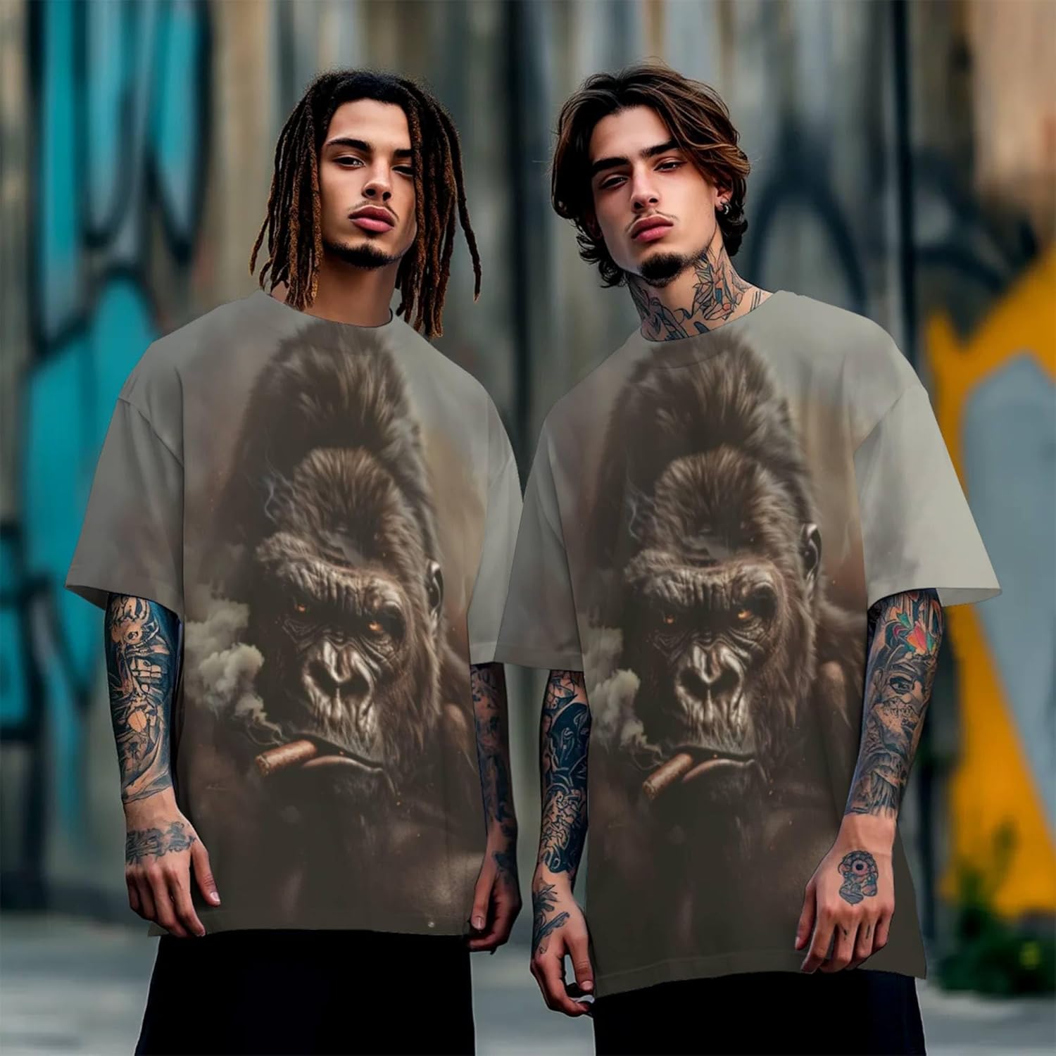 3D Pattern Print T-Shirt Breathable Cool Lightweight Flexible Easy to Match Diverse and Stylish - Image 5