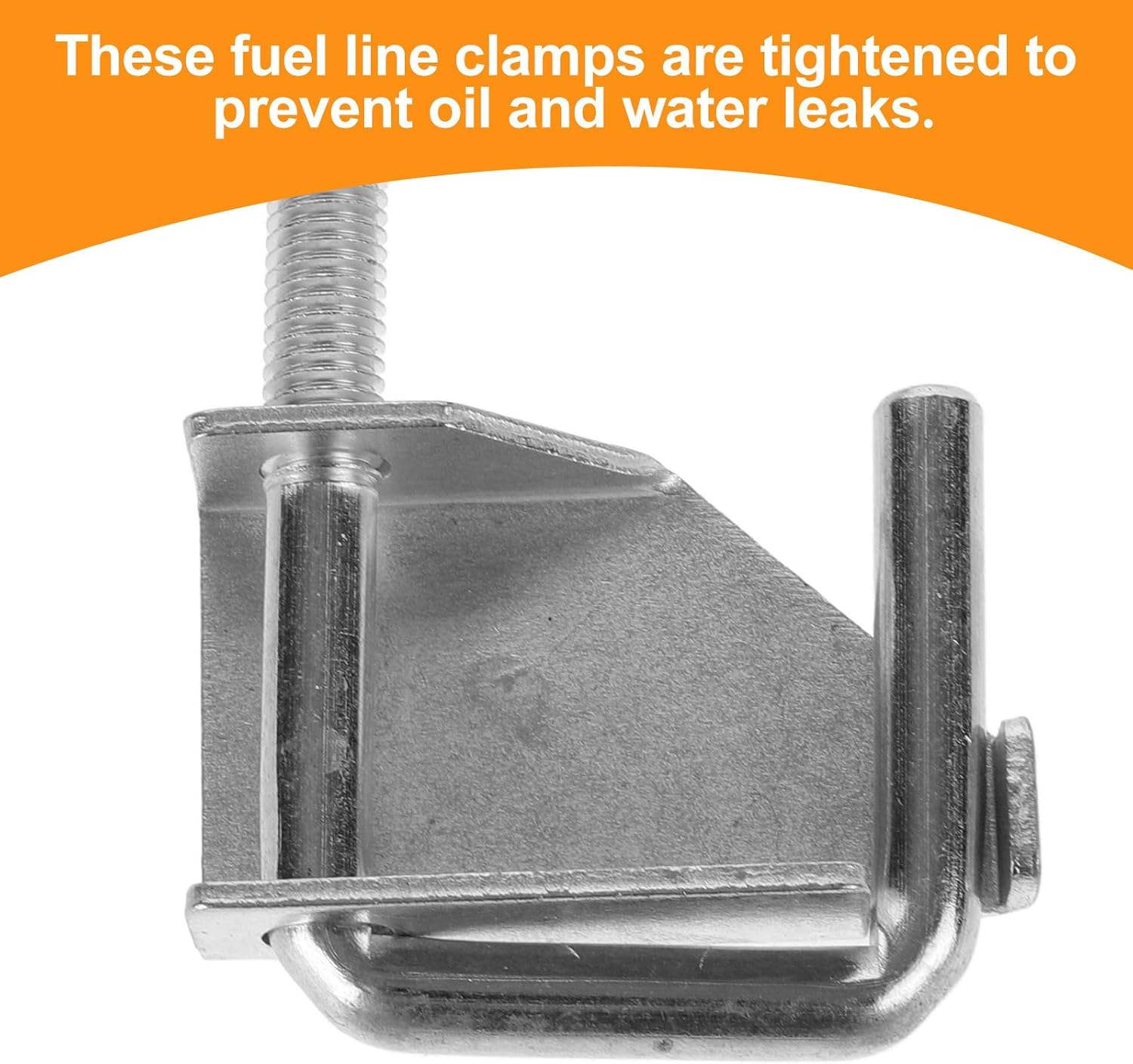 UKCOCO 4pcs Metal Hose Clamp for Line, U-shaped Small Hose Clamps with Reliable Fastening and Leak Prevention for Automotive Water and Oil Pipes, for Toolbox Use