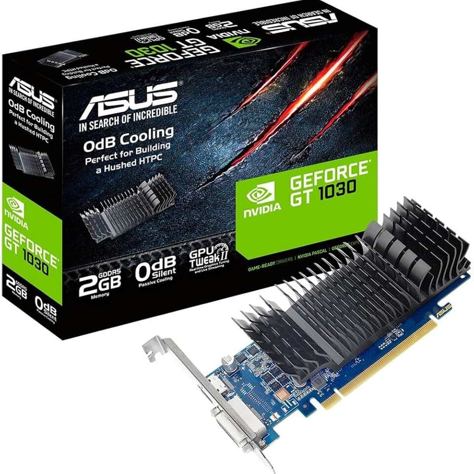ASUS Placa gráfica GeForce GT 1030 2GB GDDR5 HDMI DVI (GT1030-2G-CSM)
