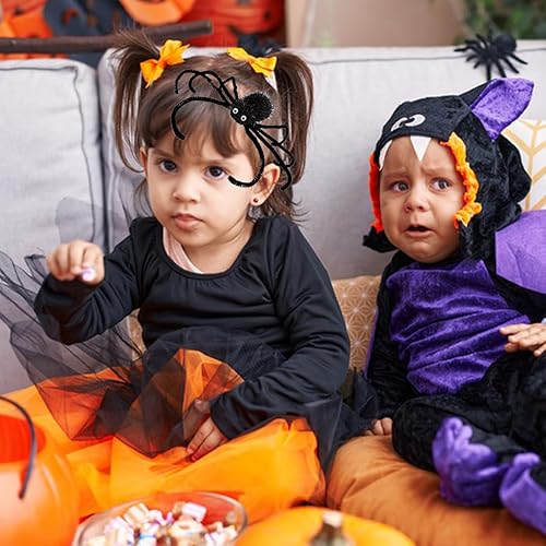 Miniatura 5 de 2 pinzas para el pelo de Halloween de 9 pulgadas, grandes de araña, pinzas de cocodrilo, accesorios para el pelo de araña, accesorios para el