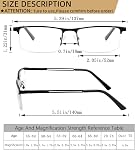 4-pack Blue Light Blocking Reading Glasses for Men Stylish Metal Readers with Spring Hinges Anti Glare/Eye Strain Uv Filter