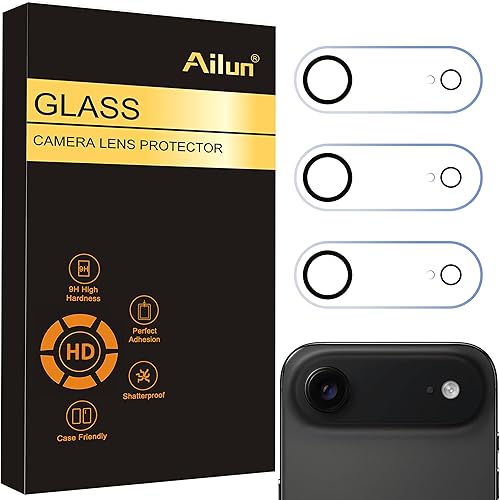 Miniatura 13 de Ailun Paquete de 3 protectores de lente de cámara para iPhone 17 Pro Max, vidrio templado, dureza 9H, Ultra HD, antiarañazos, compatible con fundas