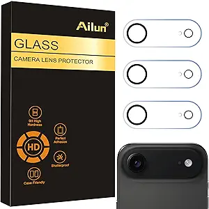 Ailun 3 Pack Camera Lens Protector for iPhone Air,Tempered Glass,9H Hardness,Ultra HD,Anti-Scratch,Case Friendly,Does not Affect Night Shots