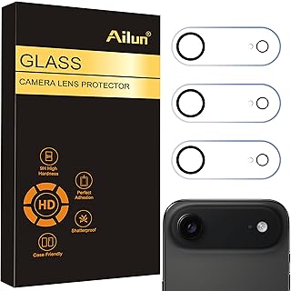 Ailun 3 Pack Camera Lens Protector for iPhone Air,Tempered Glass,9H Hardness,Ultra HD,Anti-Scratch,Case Friendly,Does not Affect Night Shots