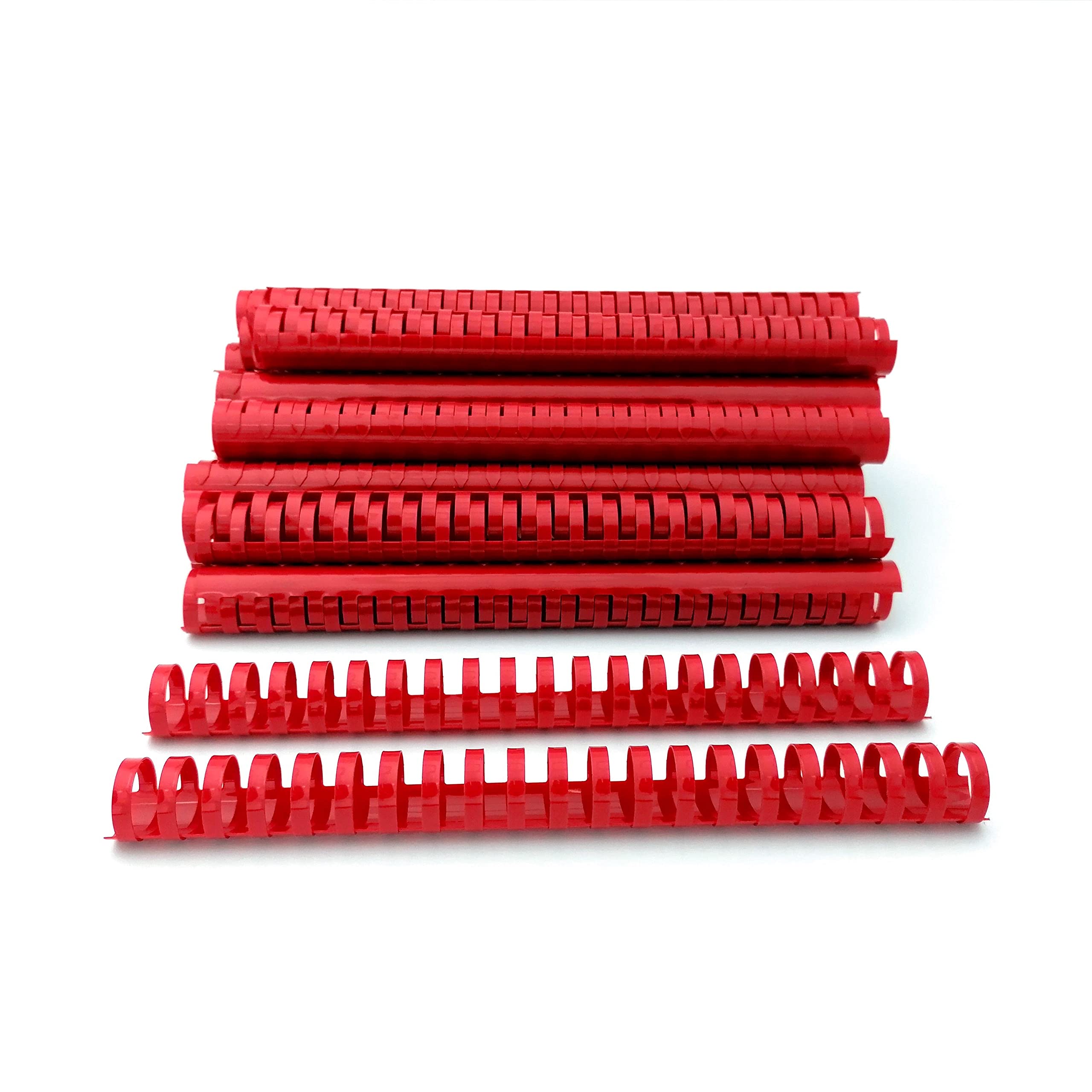 Anelli Per Rilegatura Plastica Albyco - 100 Pezzi, 21 Anelli Ø12mm, Bianco, Capacità 105 Fogli A4 - Foto 3