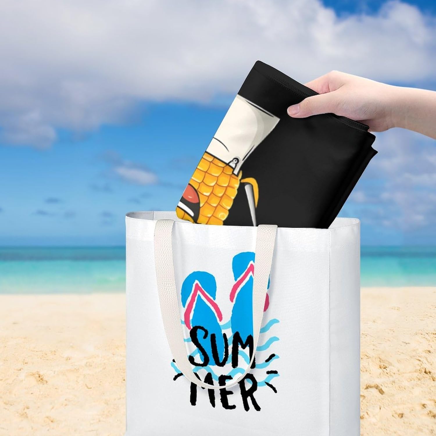 Corn Cob Chef Oversized Beach Towel Soft Absorbent Pool Bath Swim Towels for Adults Travel Vacation Gifts 130x80cm