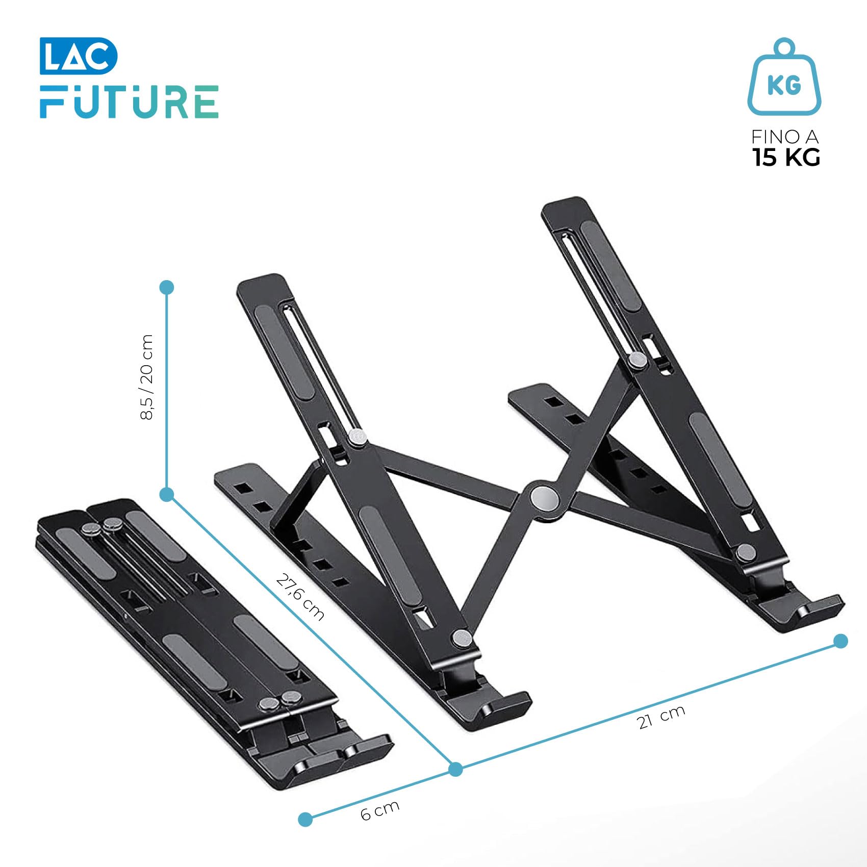 Supporto Per Laptop INF Pieghevole In Lega Di Alluminio - Foto 10