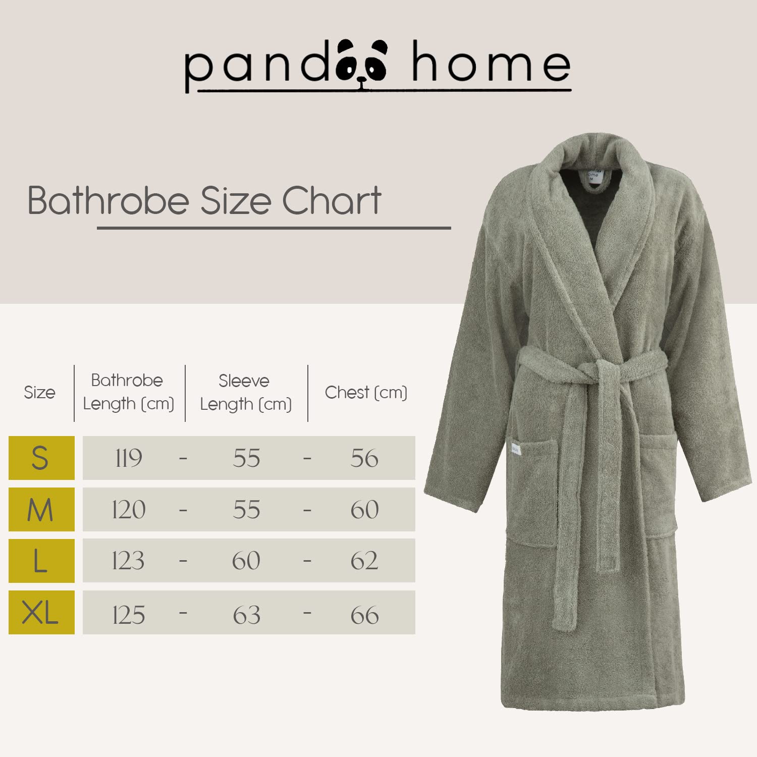PandaHome Bademantel Damen und Herren aus 100% Baumwolle, Morgenmantel Frottee Kuschel, Saunamantel Warm und Kuschelig, Schnelltrocknend Weich Saugstark Bademäntel 400 g/m² (Grün-XL)