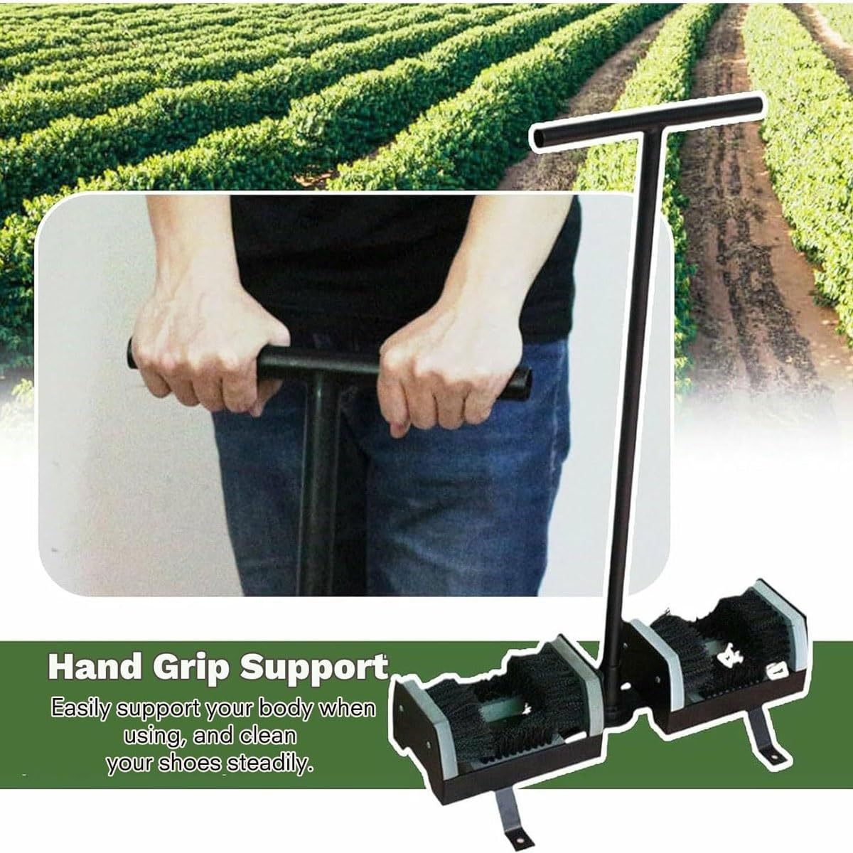 Cepillo raspador for Botas de Exterior, Limpiador de Botas de fútbol de Alta Resistencia, Cepillo Limpiador de Calzado for Exteriores, cerdas rígidas de Doble Cara, Herramienta for Eliminar Barro
