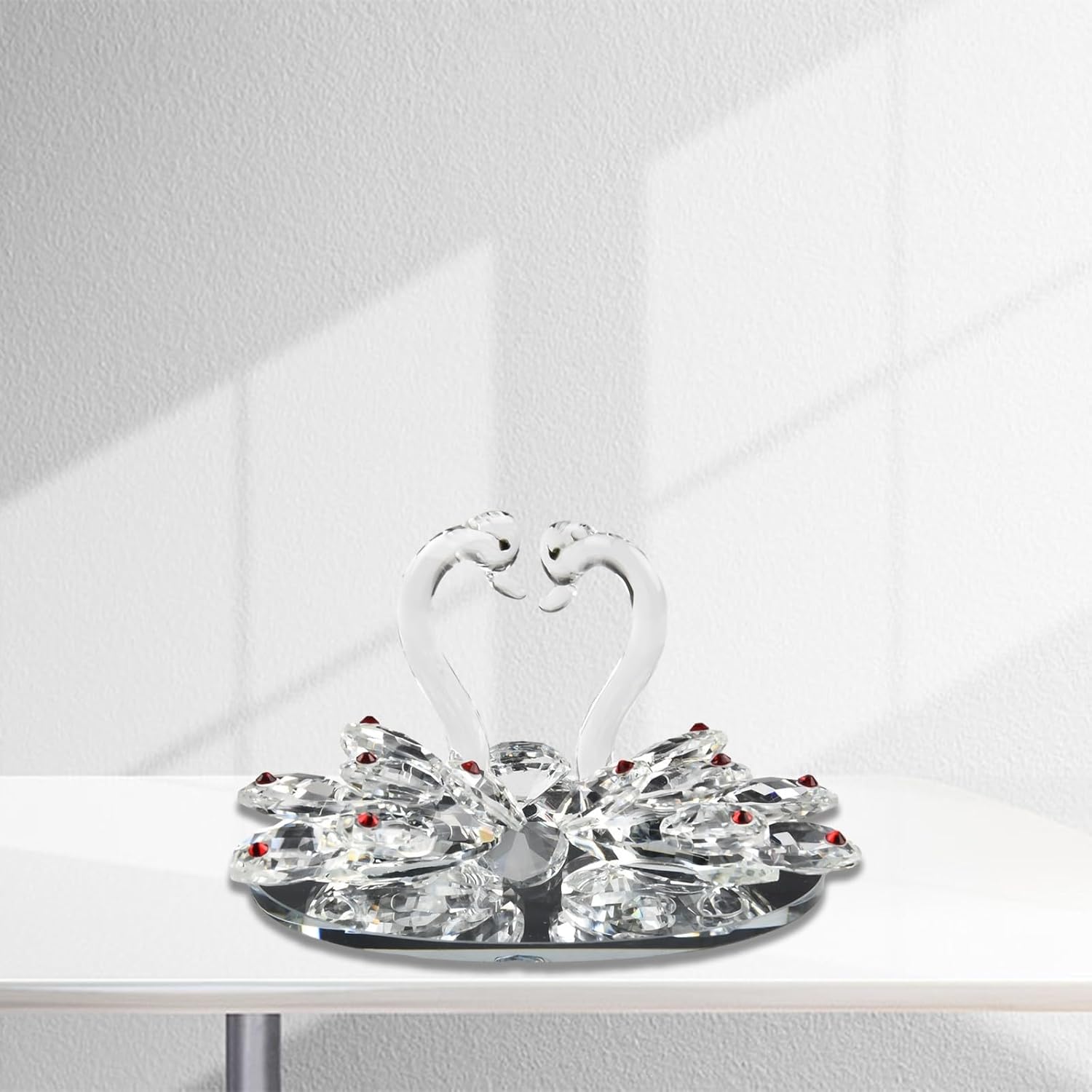 for Crystal for SWAN Figurine Collection Table Centerpiece Ornament, for Crystal Collectible Figurines for Christmas, Birthday, Party, Valentine's Day, Anniversary (White) - Image 5